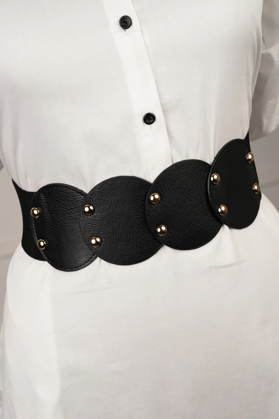 Black Leather Belt - Image 3