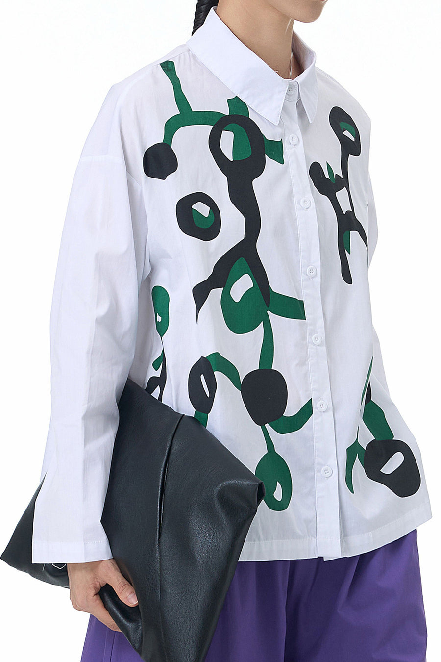 Bond Print Full Sleeve White Shirt - Image 2